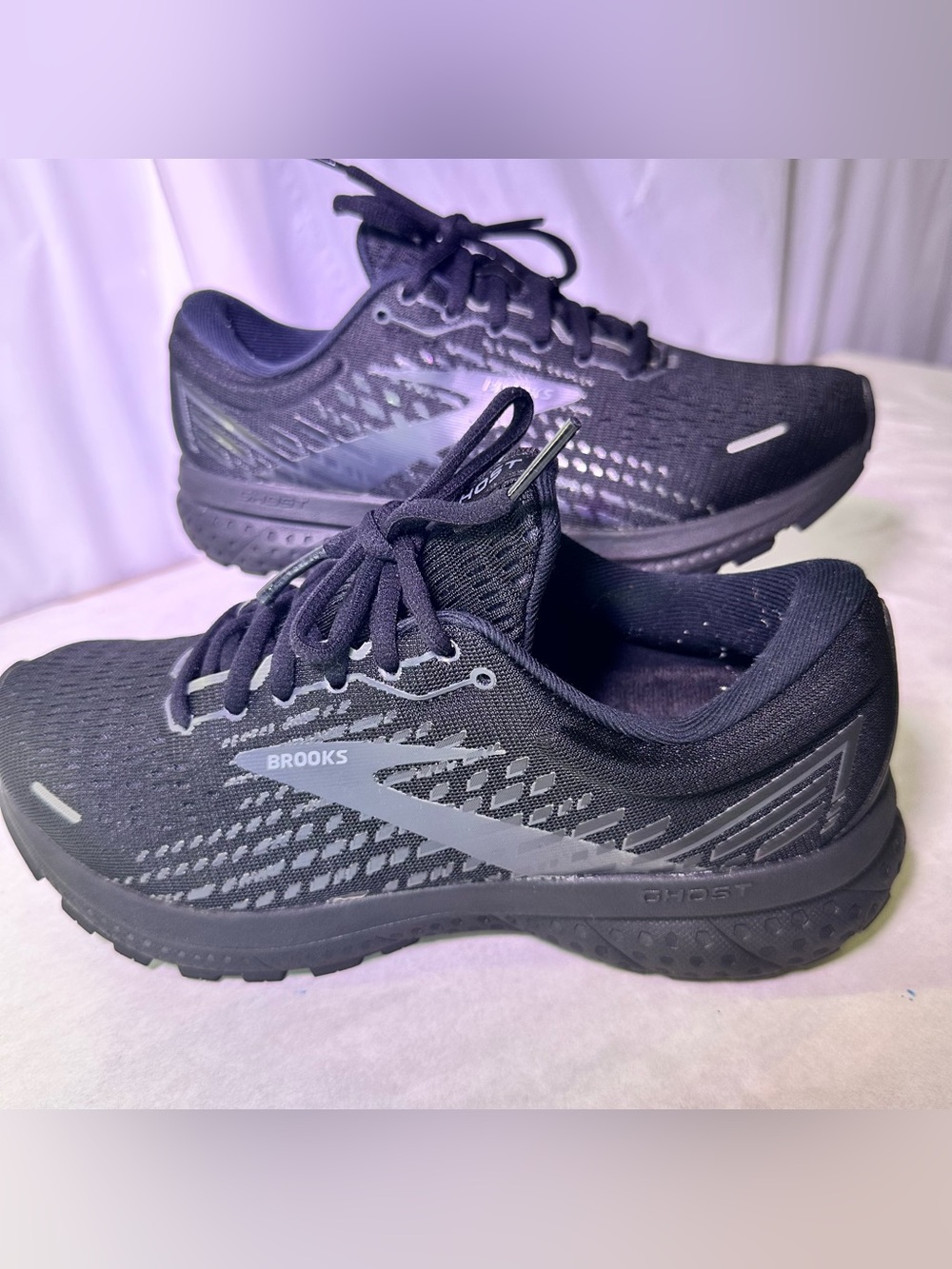 Brooks Ghost Neutral Running Shoes - Black with Gray Accents
